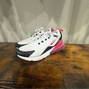 NEW YEAR SALE 20% OFF Nike White and Black 270s with Pink Highlights